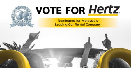Vote for Hertz Malaysia to be Malaysia’s leading car rental company for 2023 by World Travel Awards